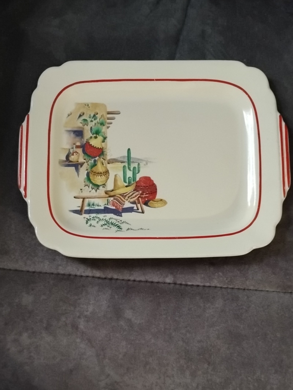 Vintage Homer Laughlin Hacienda Tray - Picture 8 of 8